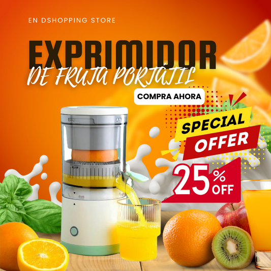 🍊EXPRIMIDOR DE FRUTAS PORTÁTIL Y RECARGABLE | ENVÍO GRATIS 🍊🍉