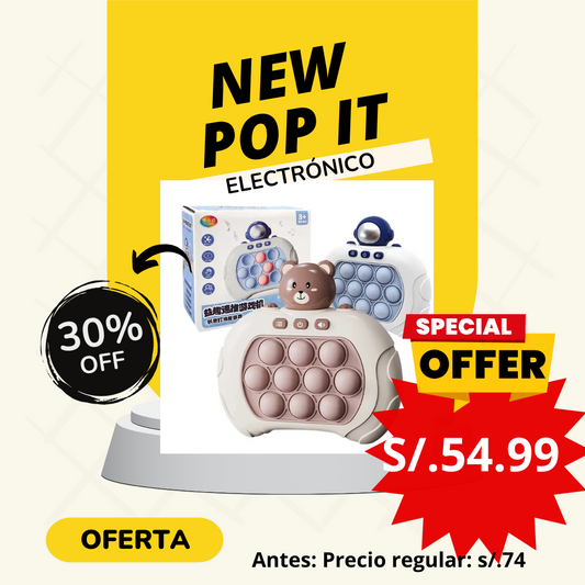 🌈🙋‍♂️🙋‍♀️POP IT ¡Dile adiós al estrés y la ansiedad con nuestro Juego Pop It Electrónico!