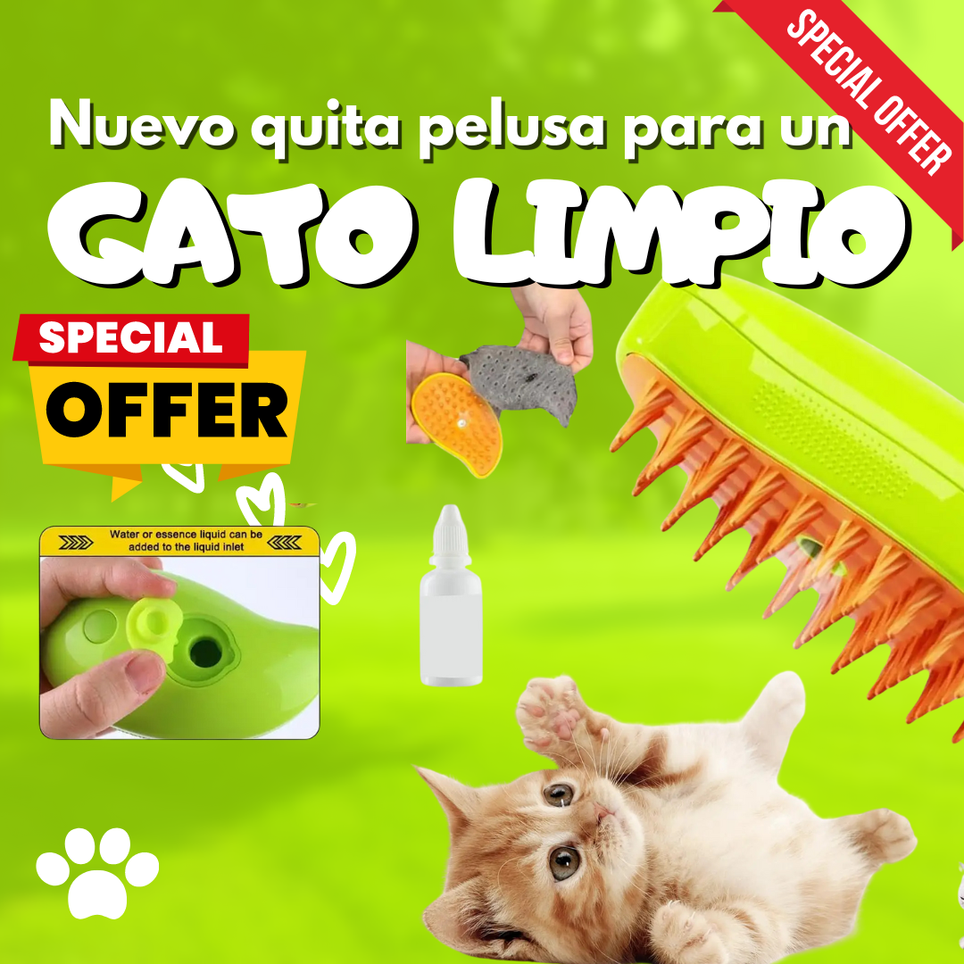 GRAN OFERTA HOY | Quita Pelusa Eléctrico de Vapor para Mascotas 2024🐱🐶