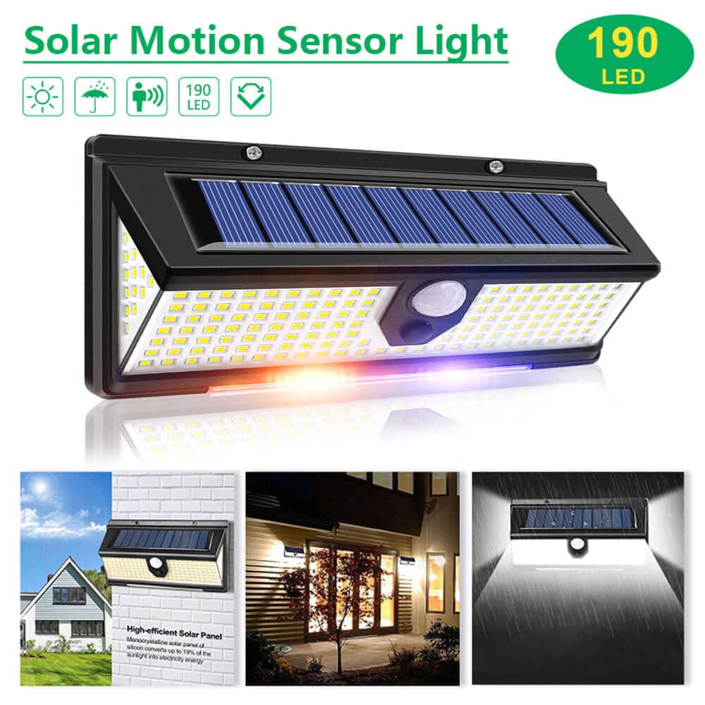 FOCO SOLAR 190 CON SENSOR DE MOVIMIENTO 🌄💡 DShopping 