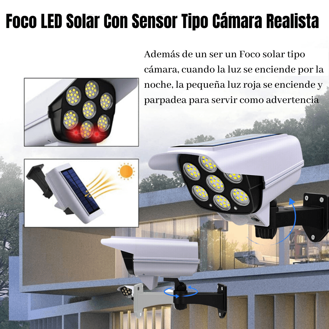 FOCO SOLAR LED CON SENSOR DE MOVIMIENTO DShopping 