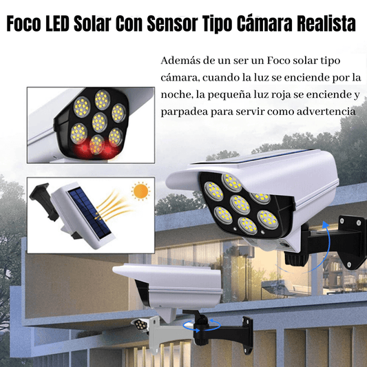 FOCO SOLAR LED CON SENSOR DE MOVIMIENTO DShopping 