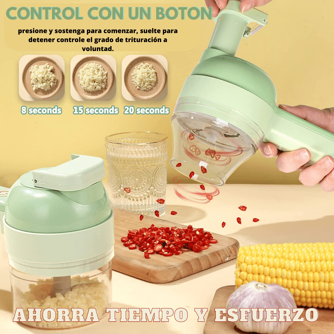 PICATODO REBANADOR DE VERDURAS PRO 4 EN 1 DShopping 🥳 𝟮 REBANADORES ELECTRICOS FAST A 𝗦/.𝟭𝟱𝟵 