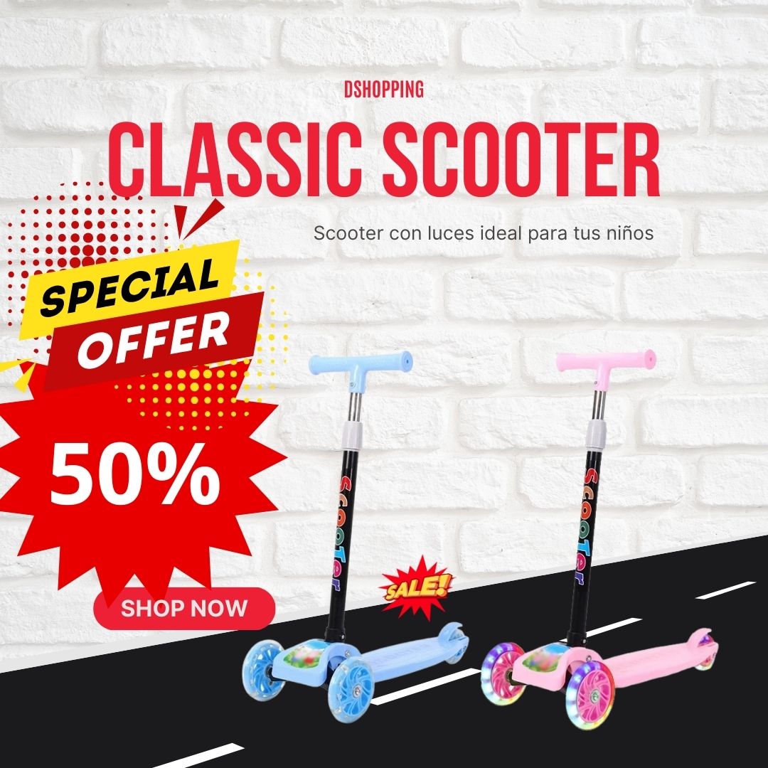 👨‍👩‍👧‍👦¡Descubre el emocionante mundo del SCOOTER CON RUEDAS CON LUCES PARA NIÑOS!🌈🚸